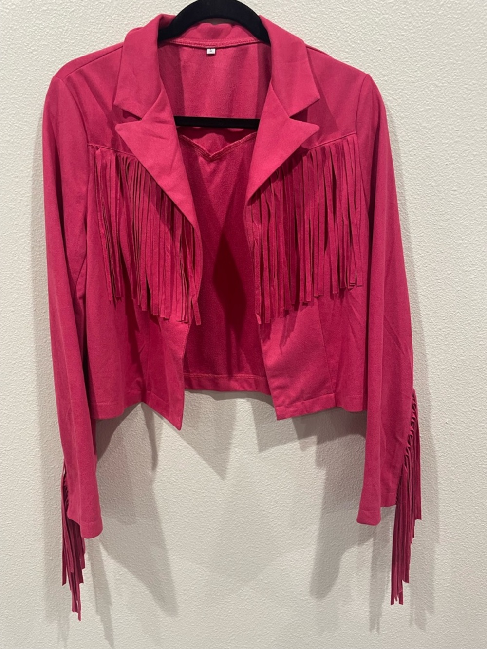 Hot Pink Fringe Women's Jacket
